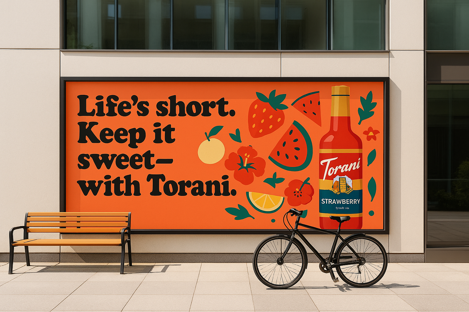 Torani full-width ad